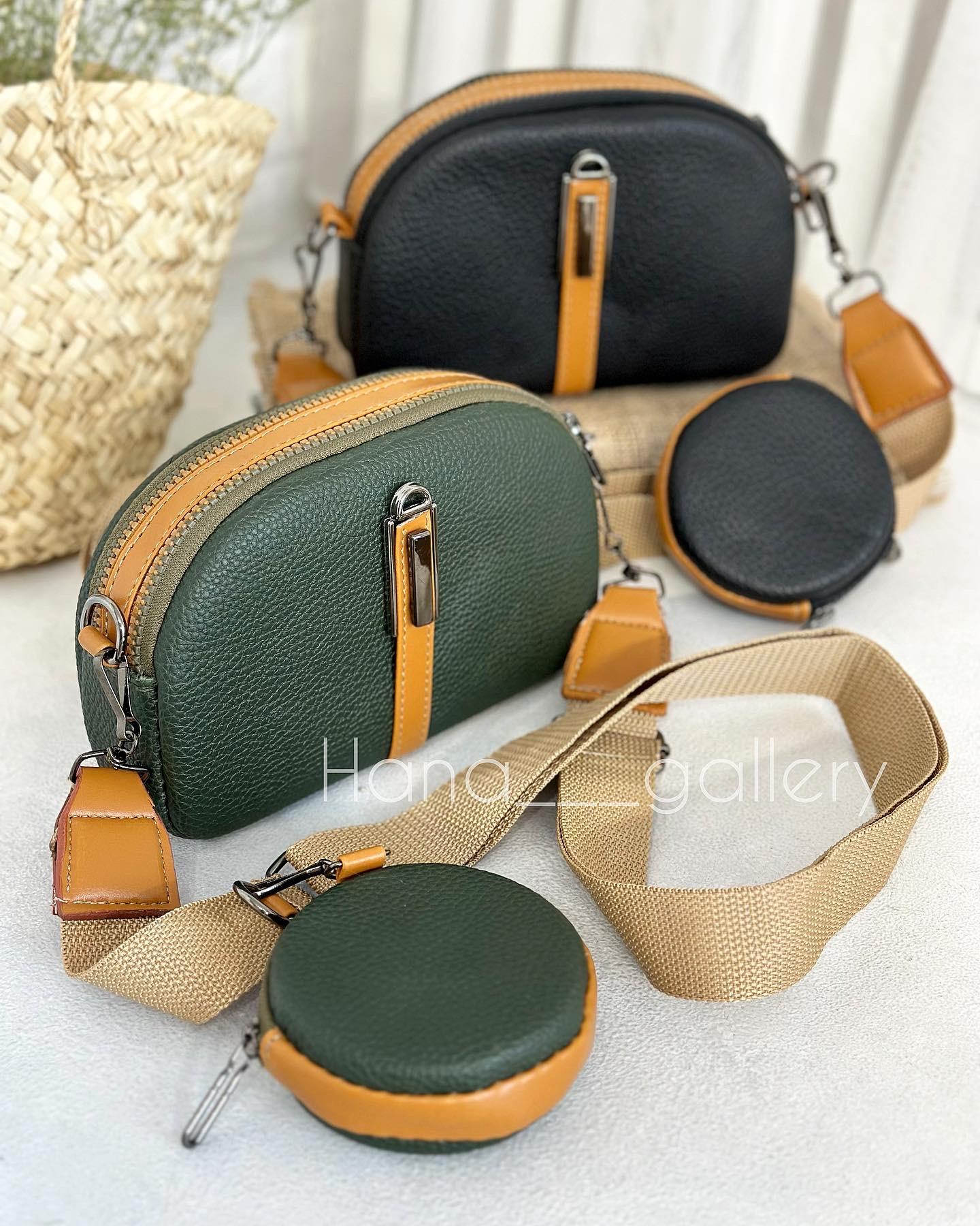 کیف پاسپورتی دوشی سبز