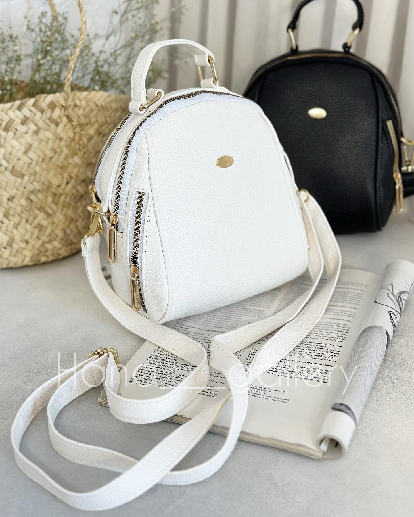 کیف دانشجویی سفید