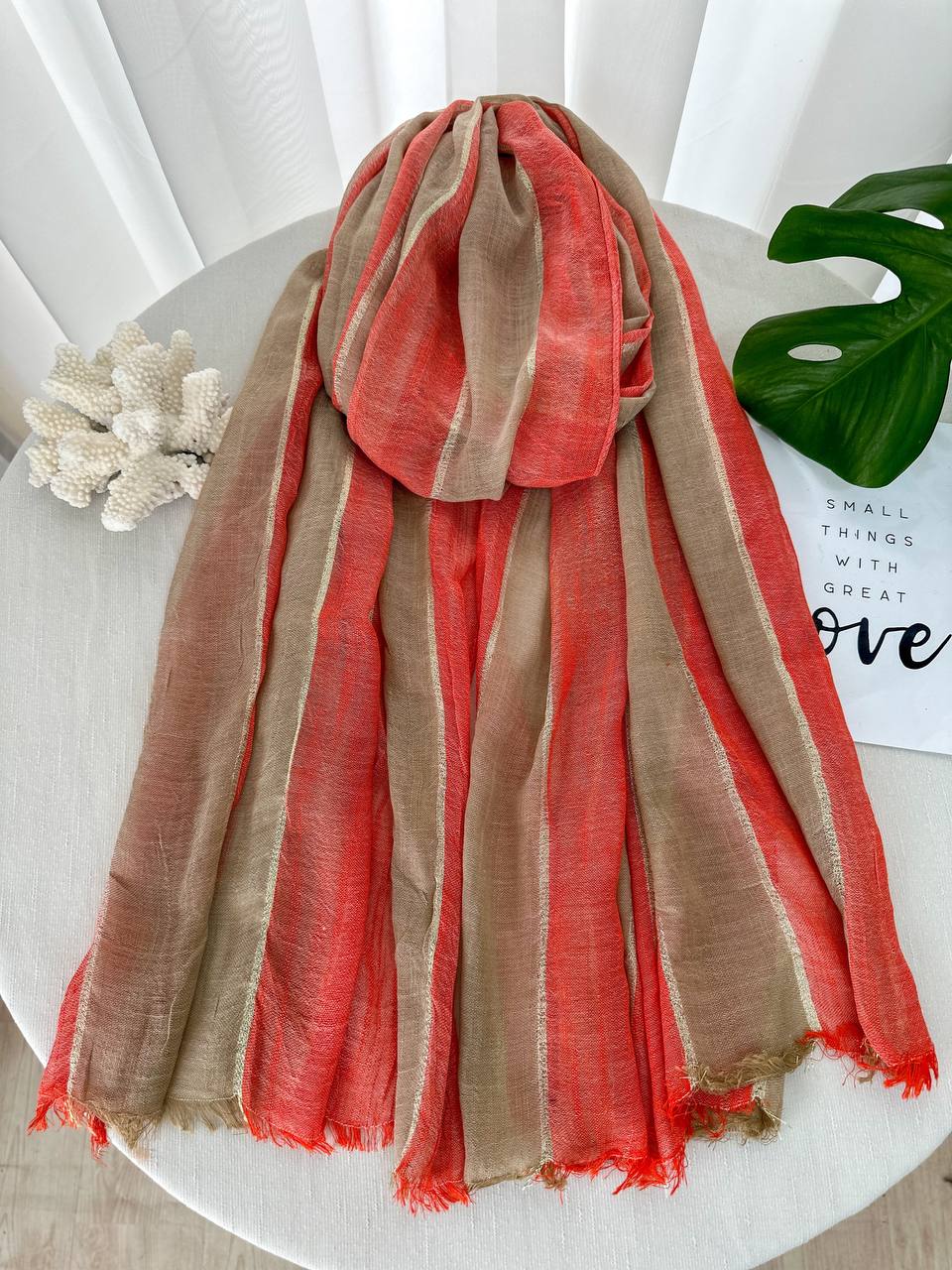 شال نخی لینن تابستانی