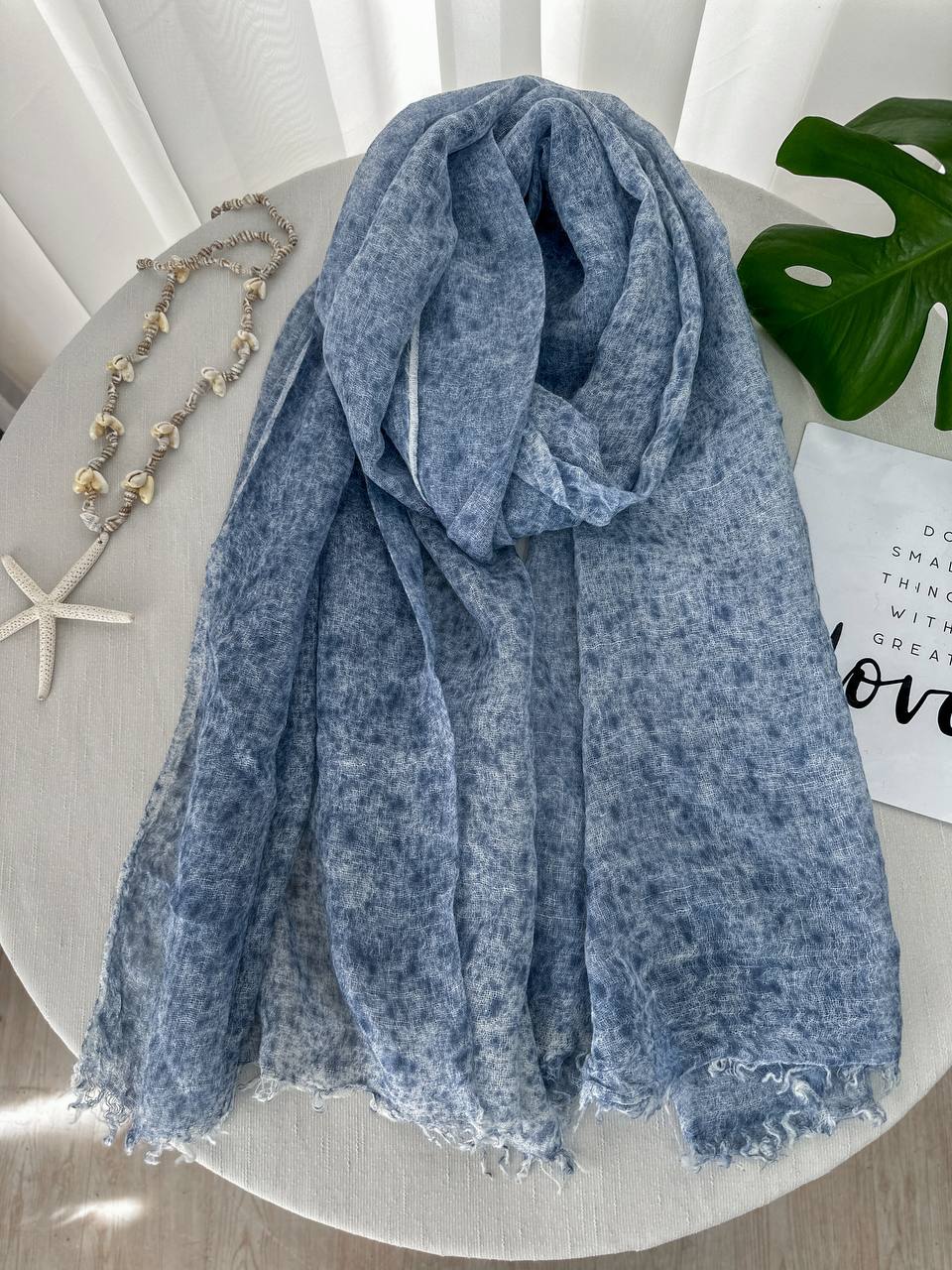 شال نخی کنفی ابی شال نخی کنفی ابی