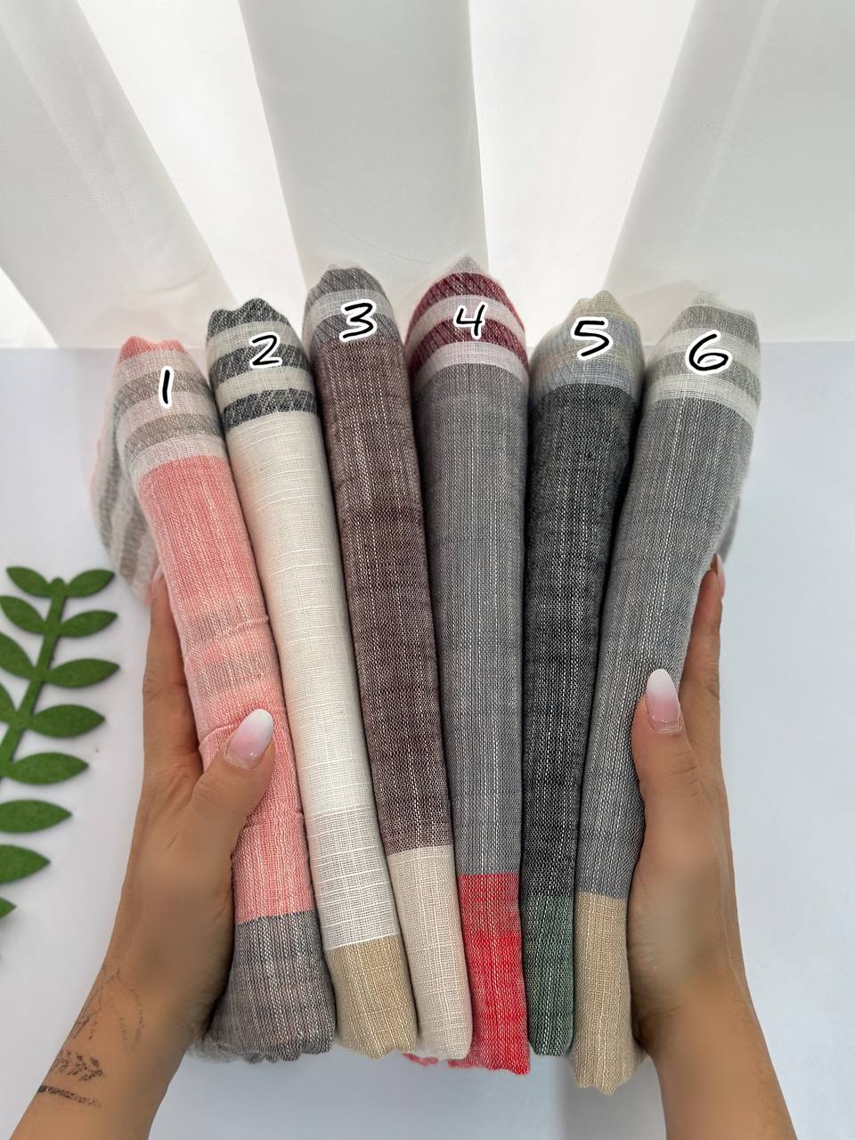 شال نخی رنگی