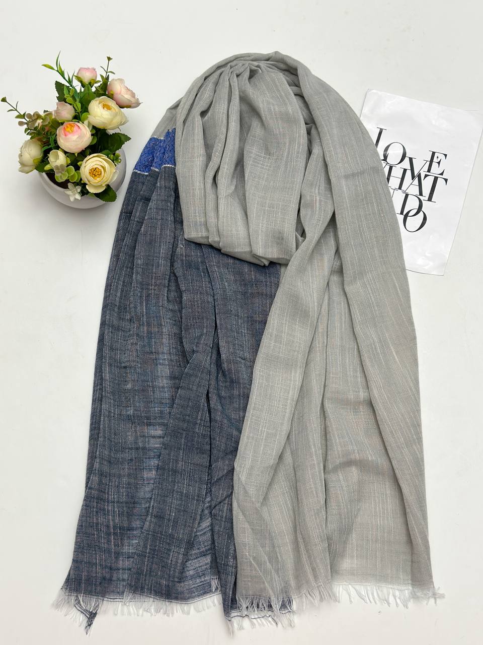 شال لینن کارو