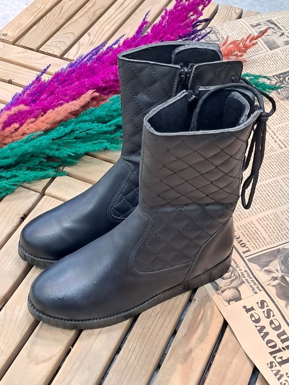 مدل کفش نیم بوت دخترانه شیک