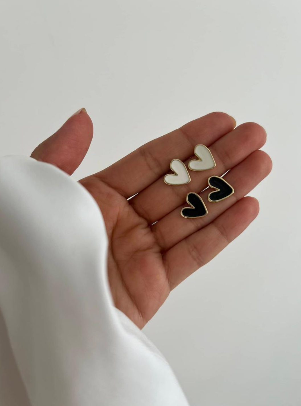 گوشواره میناکاری قلب