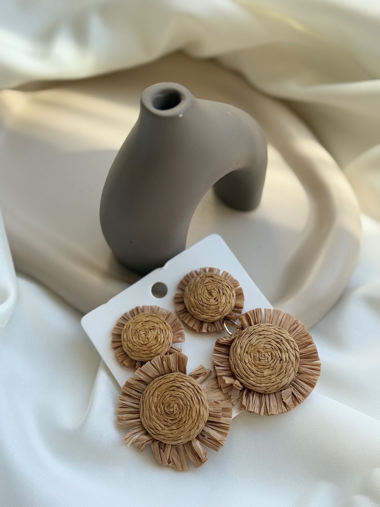گوشواره وارداتی حصیری مانیسا