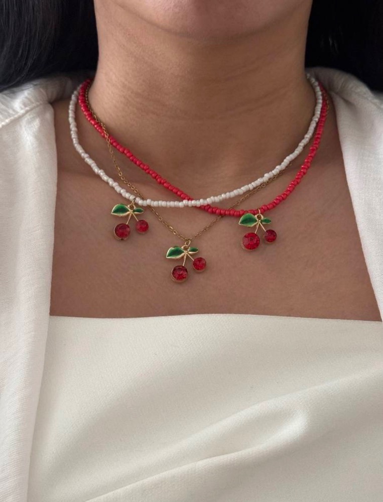 گردنبند مونجوقی گیلاس