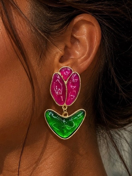 گوشواره وارداتی گل لاله