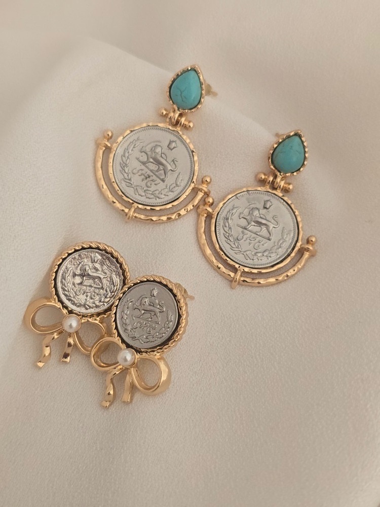گوشواره طرح سکه