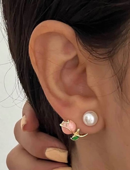 گوشواره غنچه و مروارید